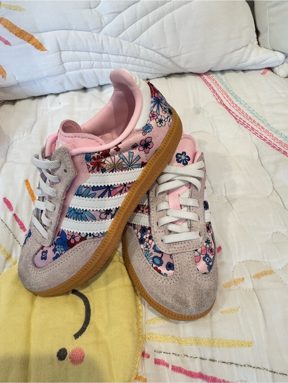 Kids Liberty London Adidas Samba sneakers